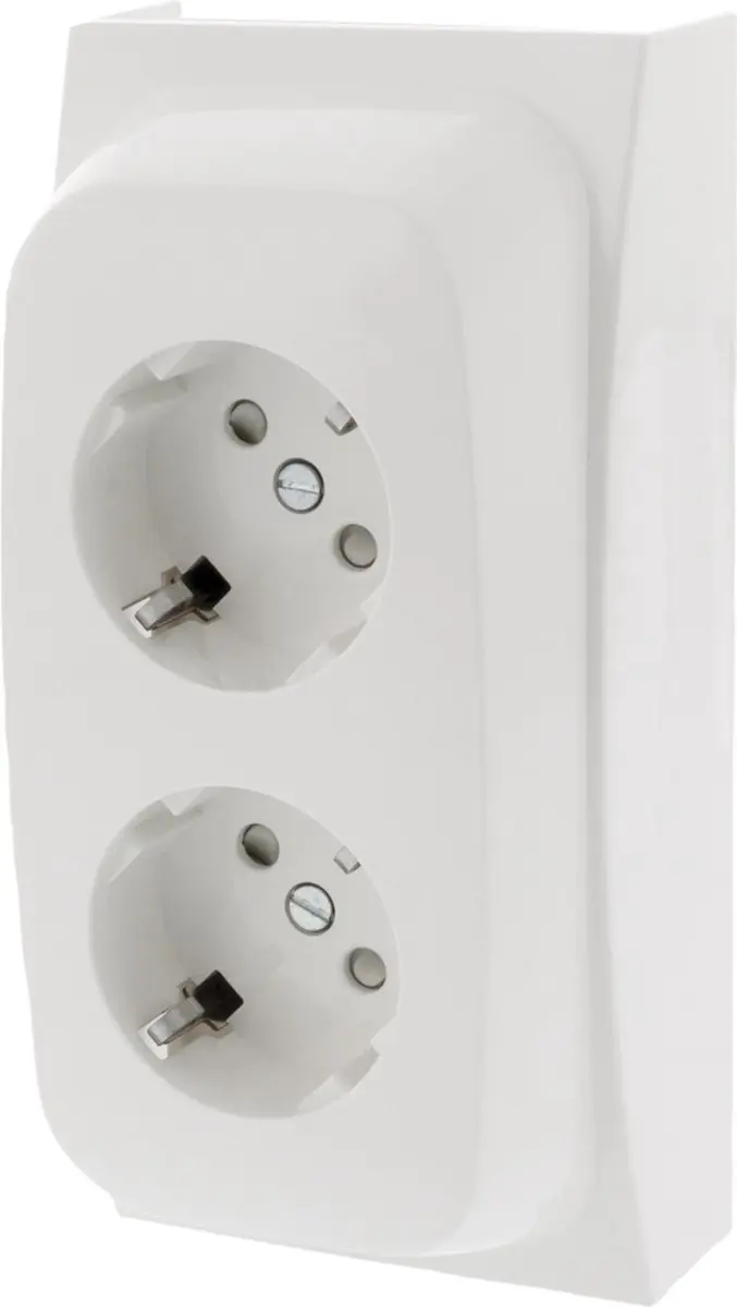 Attema K40 Contactdoos 2-voudig Polarwit