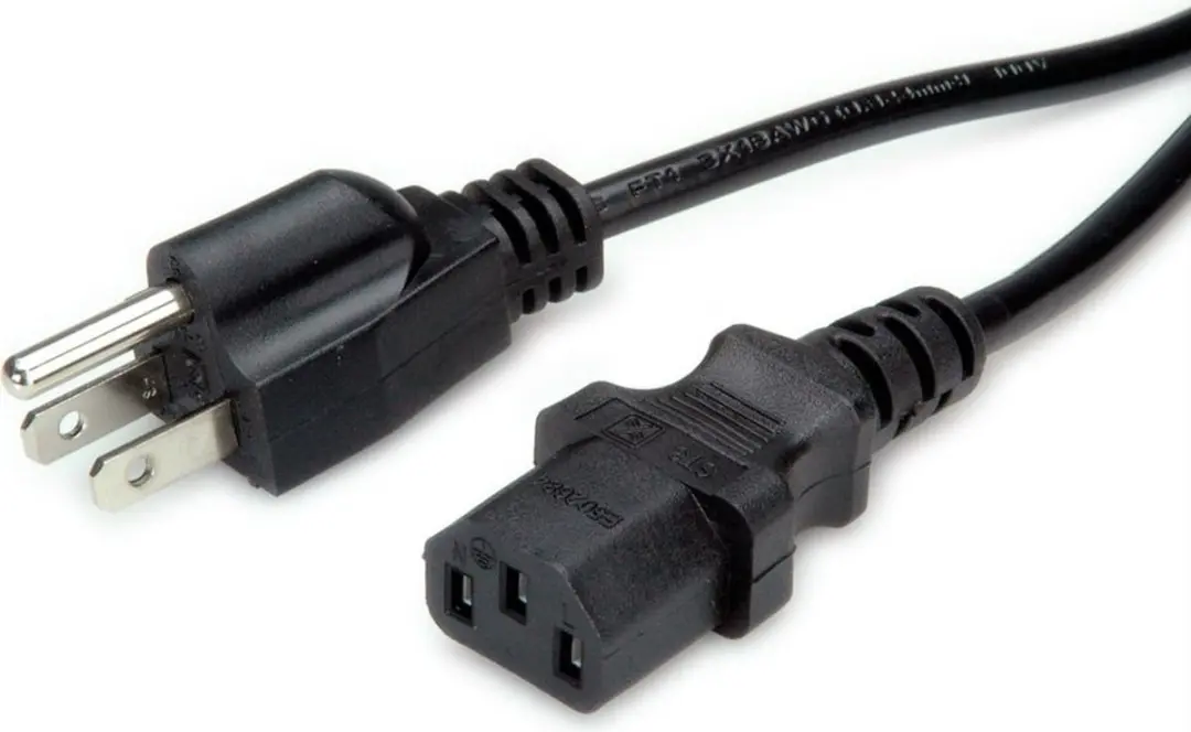 Value USA C13 Voedingskabel 1,8m - Zwart
