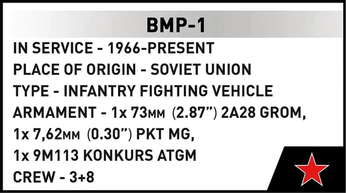 Cobi BMP-1 758 Stukken - 1 Minifiguur - Groen