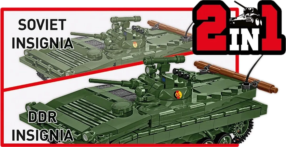 Cobi BMP-1 758 Stukken - 1 Minifiguur - Groen