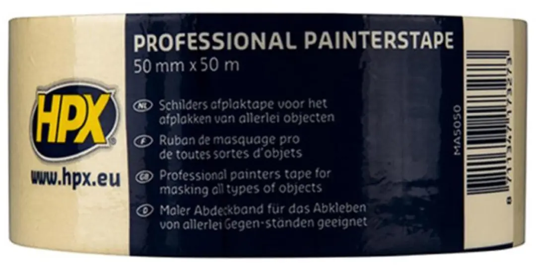 HPX Masking Tape 60°C - Crèmewit 50mm x 50m