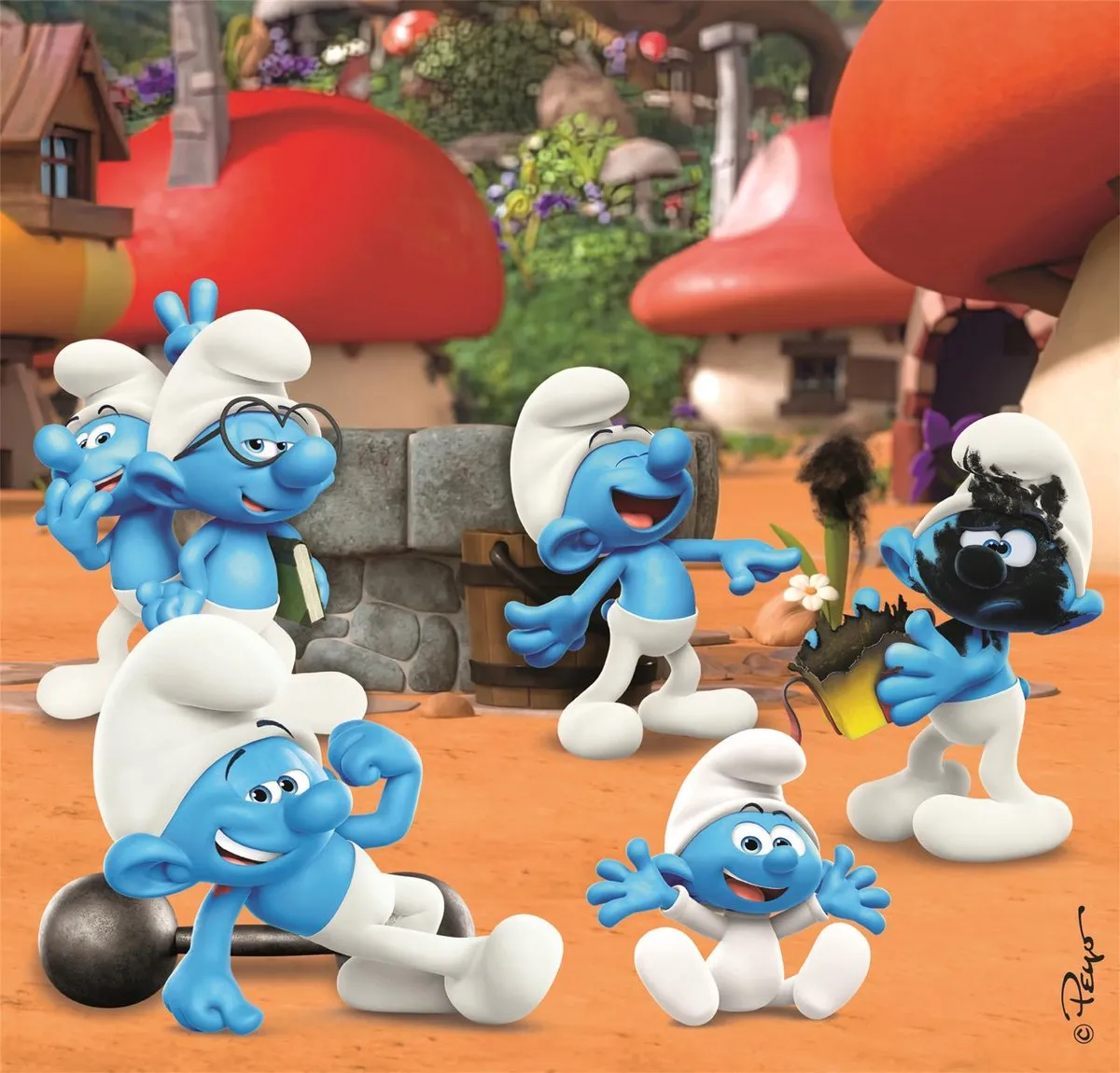 Clementoni De Smurfen Puzzel 144 Stuks - Multikleur