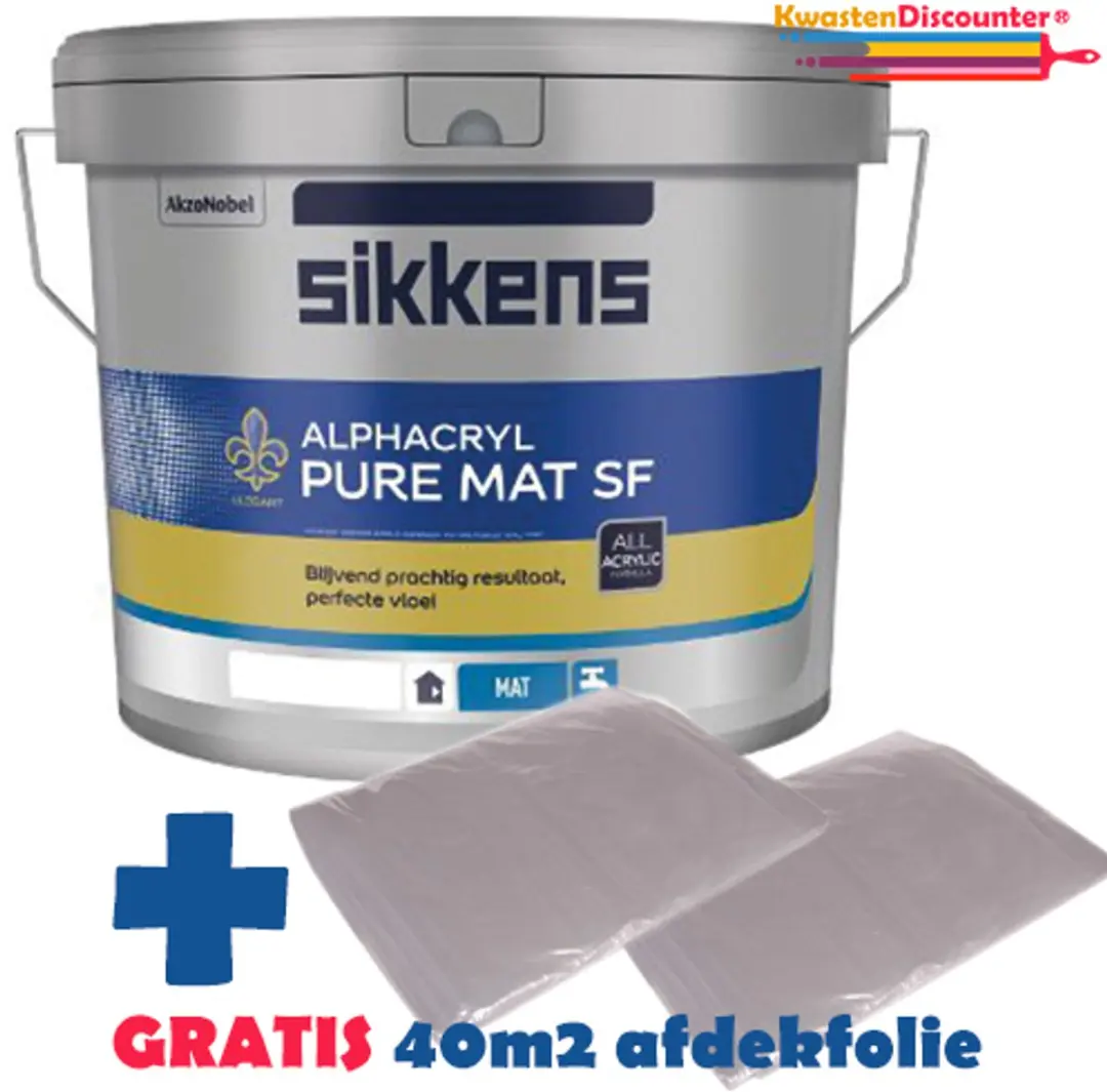 Sikkens Alphacryl Pure Mat Muurverf RAL 9010