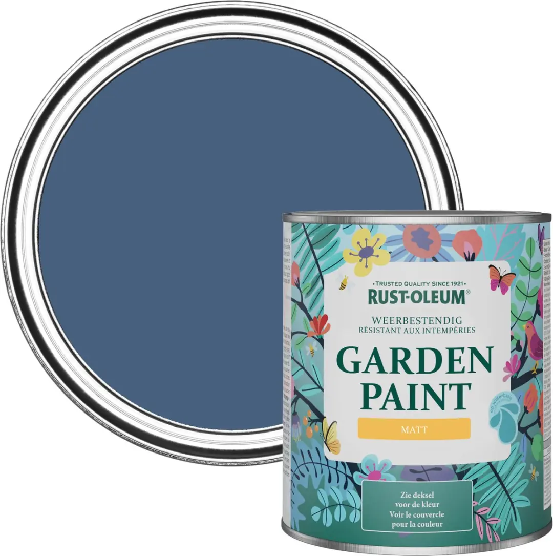 Rust-Oleum Donkerblauw Tuinverf Matt Inktblauw 750ml