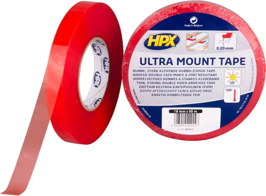 HPX Ultra Mount Bevestigingstape 19mm x 50m