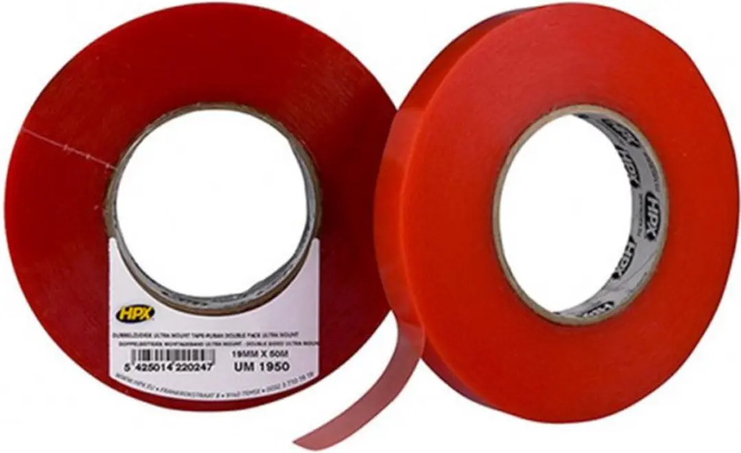 HPX Ultra Mount Bevestigingstape 19mm x 50m - Transparant