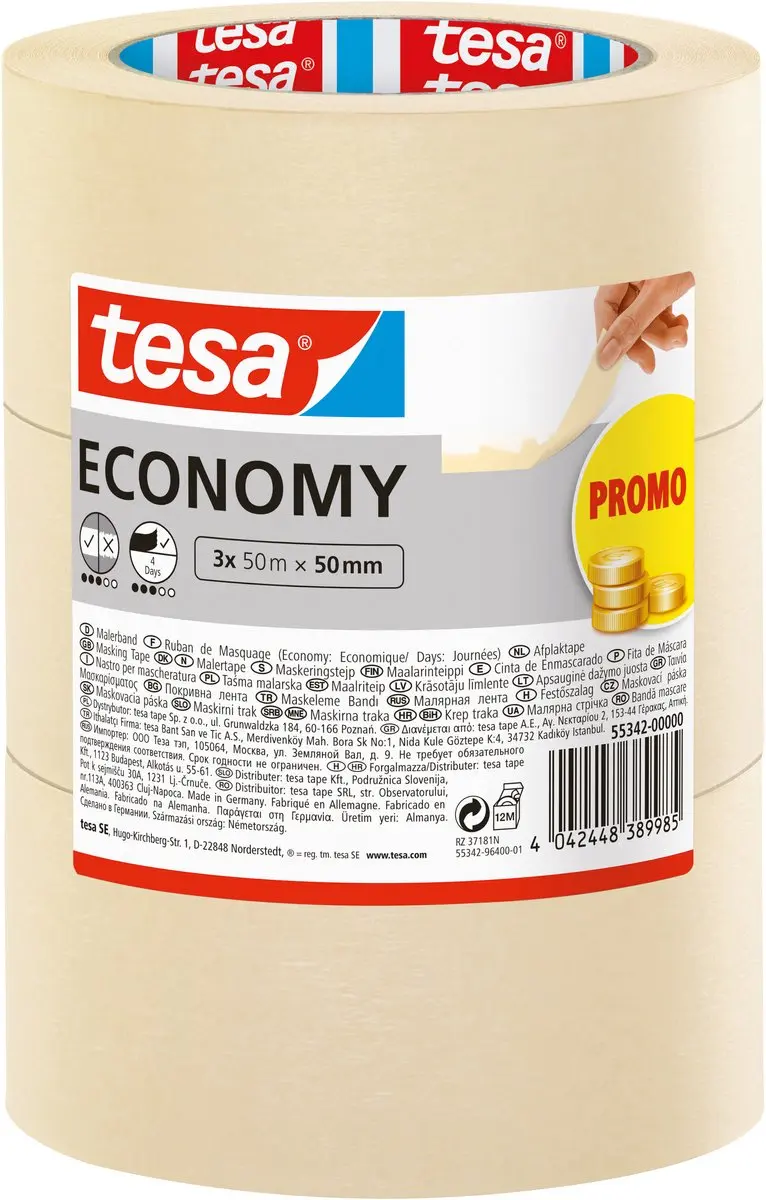 Tesa Universal Afplaktape 3x50m 50mm