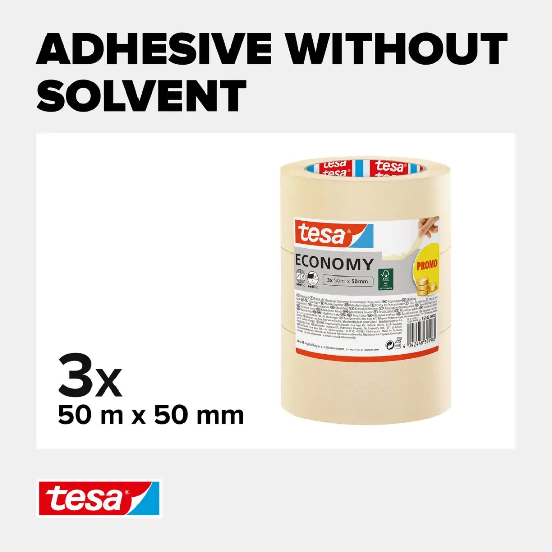 Tesa Universal Afplaktape 3x50m 50mm - Roze