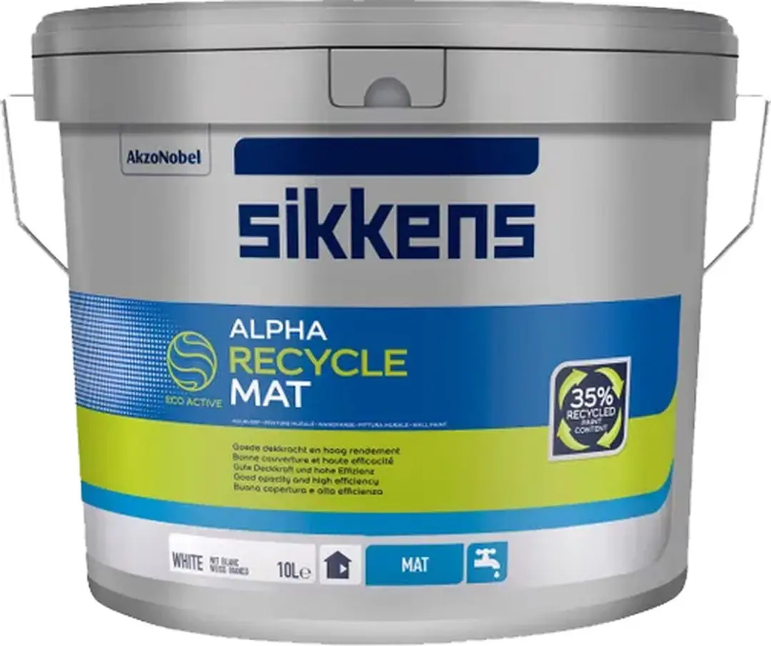 Sikkens Alpha Recycle Mat Wit 10L