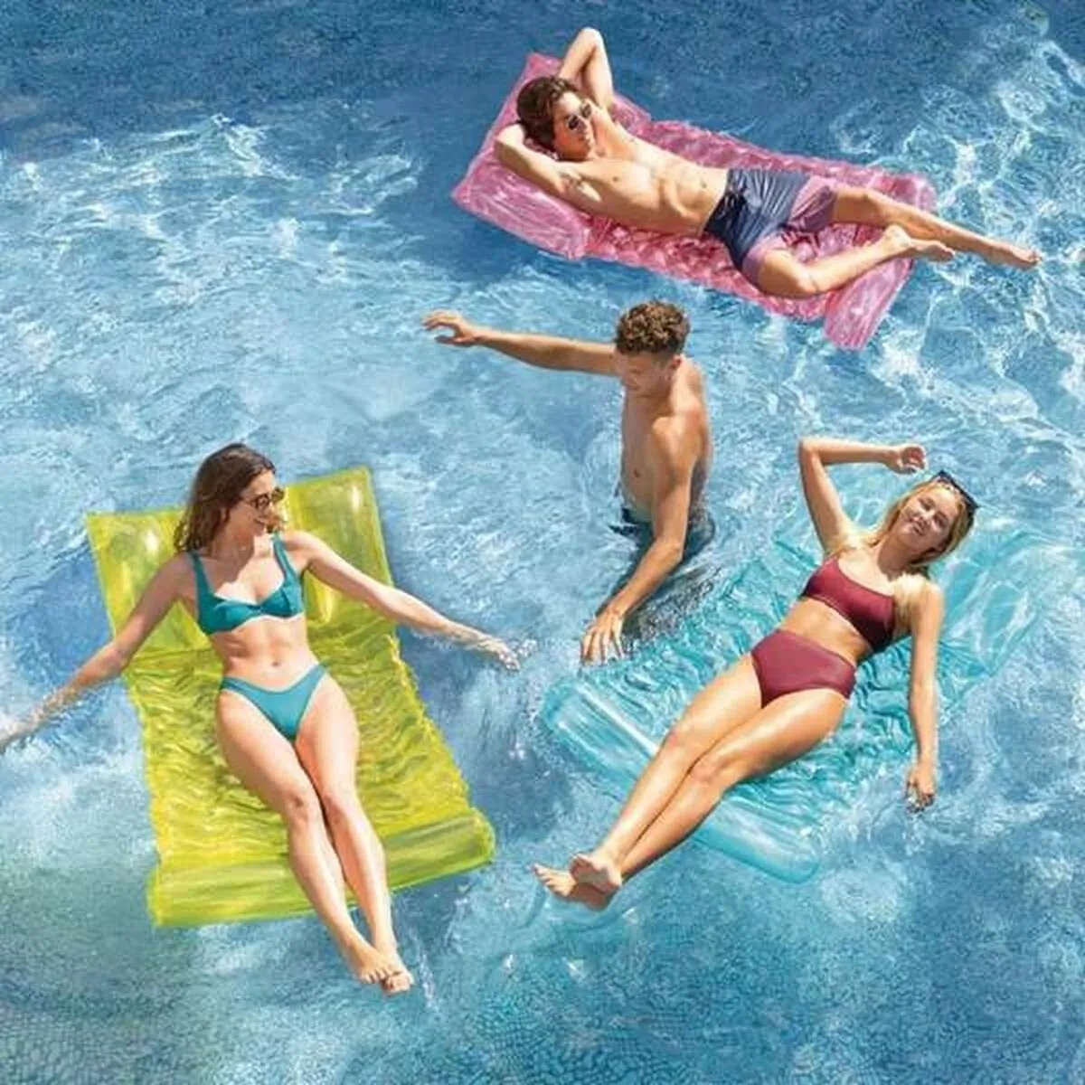 Intex Opblaasbaar Matras 89x173cm - Transparant