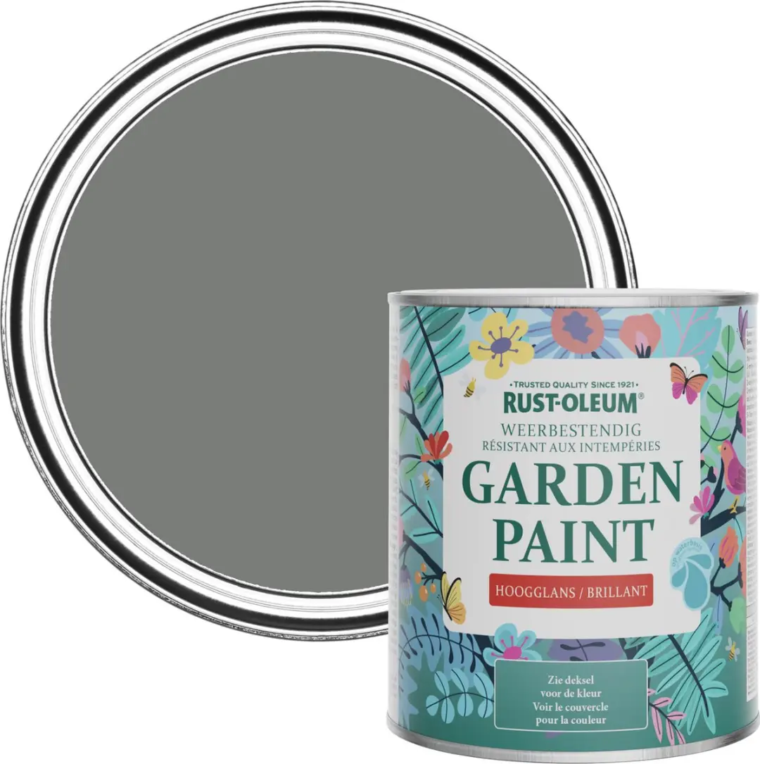 Rust-Oleum Grey Tuinverf Hoogglans 750ml