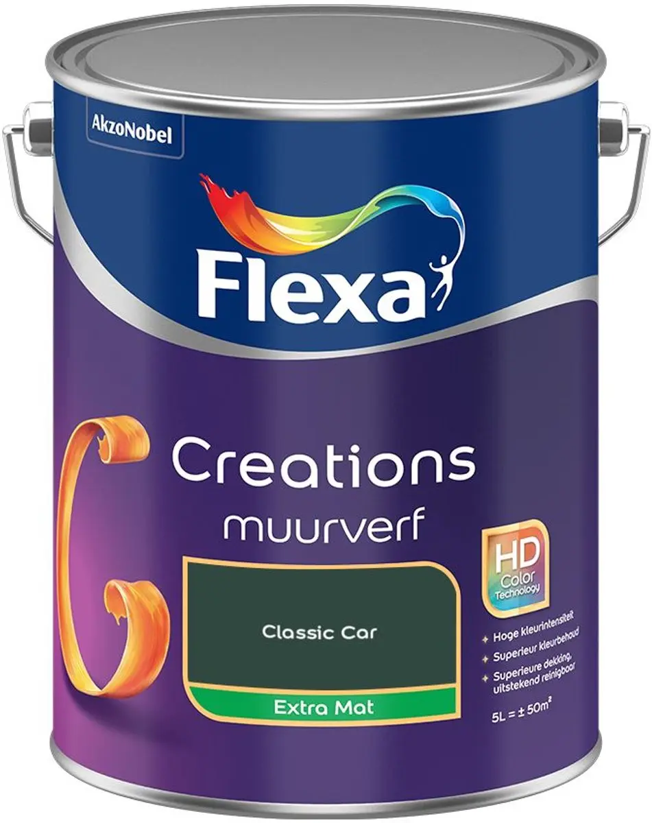 Flexa Creations Muurverf Extra Mat Classic Car 5L