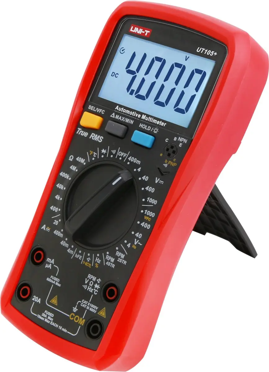 UNI-T UT105+ Multimeter - 1000V - 348g - Rood/Grijs