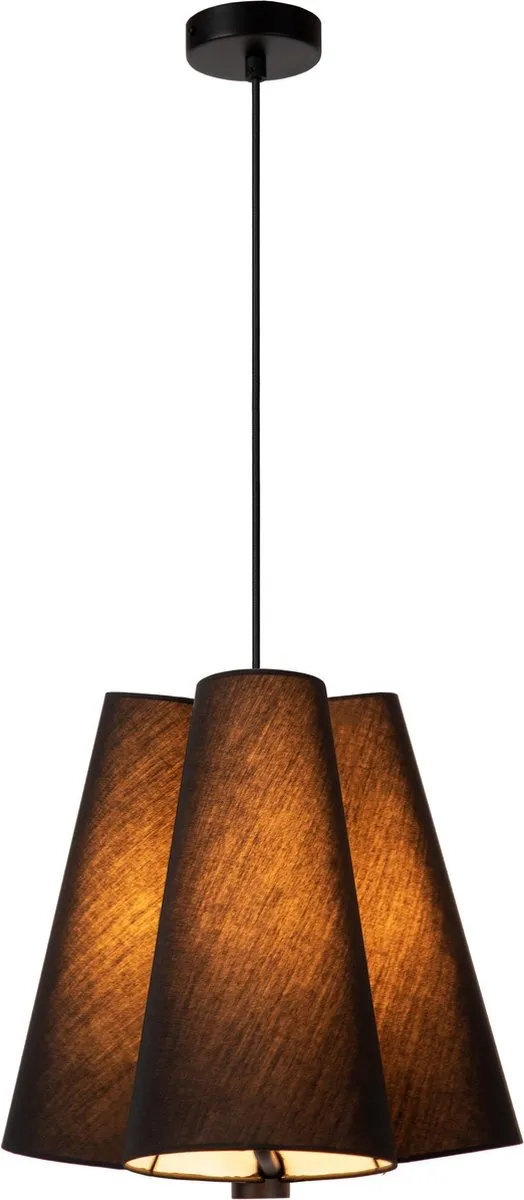 Lucide Gregory Hanglamp Ø34cm - 3xE27 - Zwart