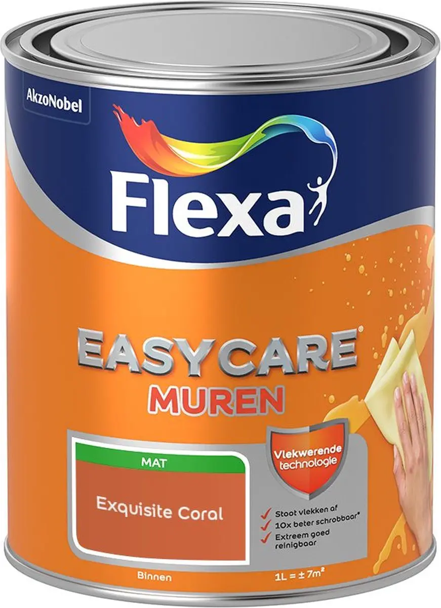 Flexa Easycare Muren Exquisite Coral Mengverf 1L