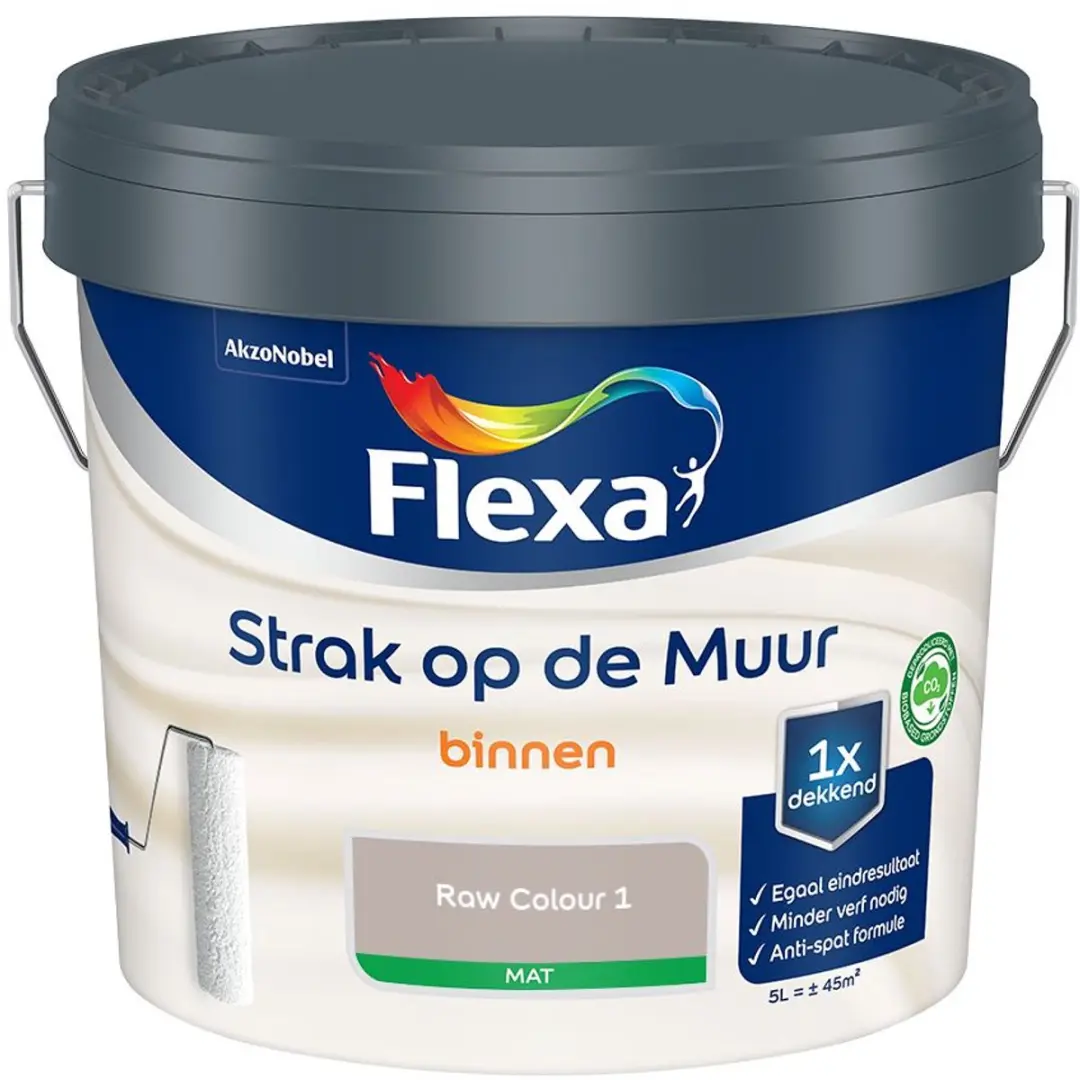 Flexa Strak Op De Muur Binnenmat Raw Colour 1 Mengverf 5L