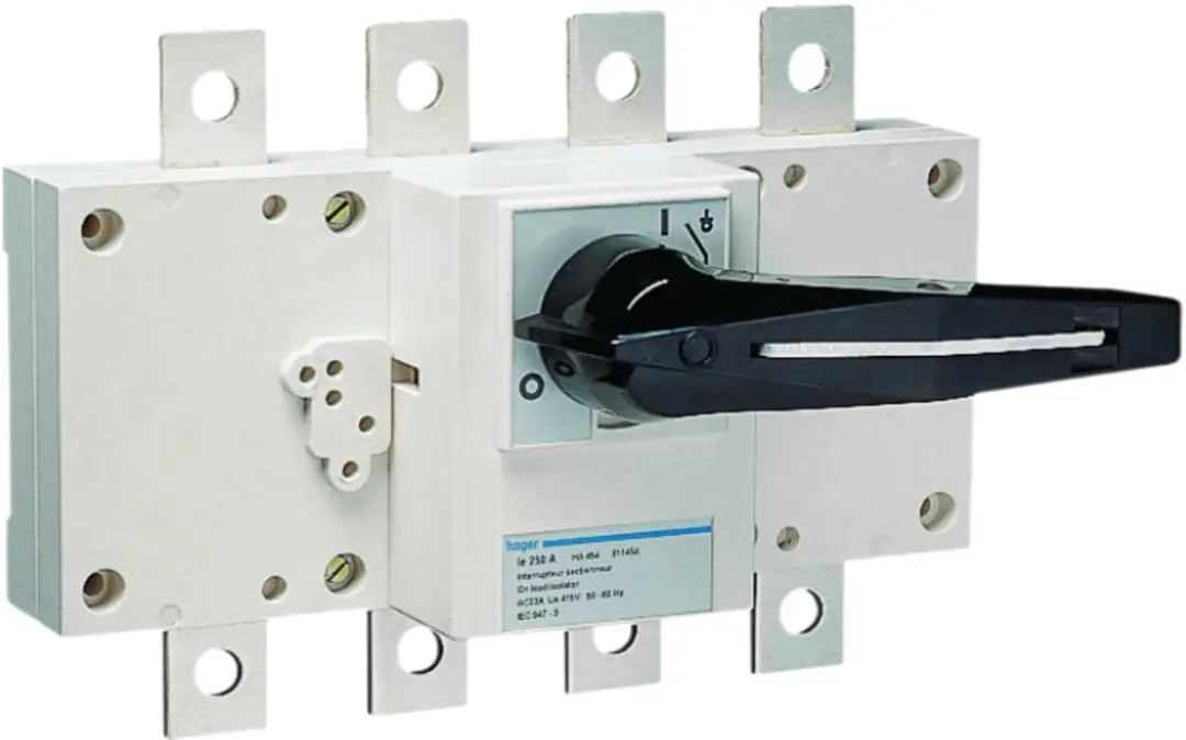 Hager Lastscheidingsschakelaar 4-polig 400A HA457 - Wit