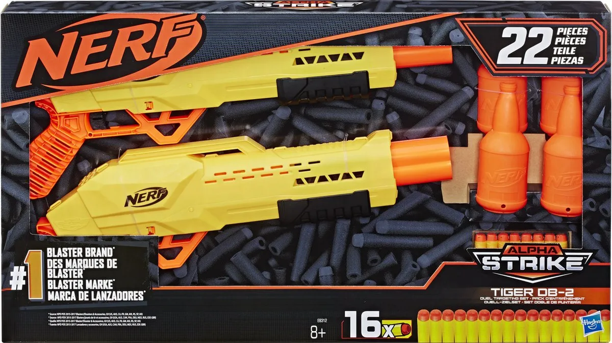 Nerf Alpha Strike Tiger DB-2 - Zwart - afbeelding 6 van 6