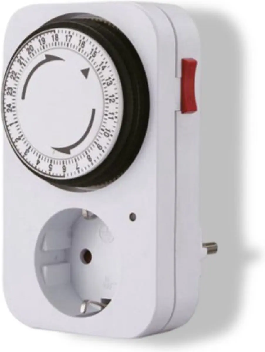 Perel Mechanische 24-uurs Timer 16A - Wit