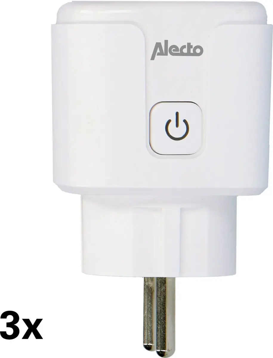 Alecto SMART-PLUG20 Triple Wifi Tussenstekker 16A - 3 Stuks