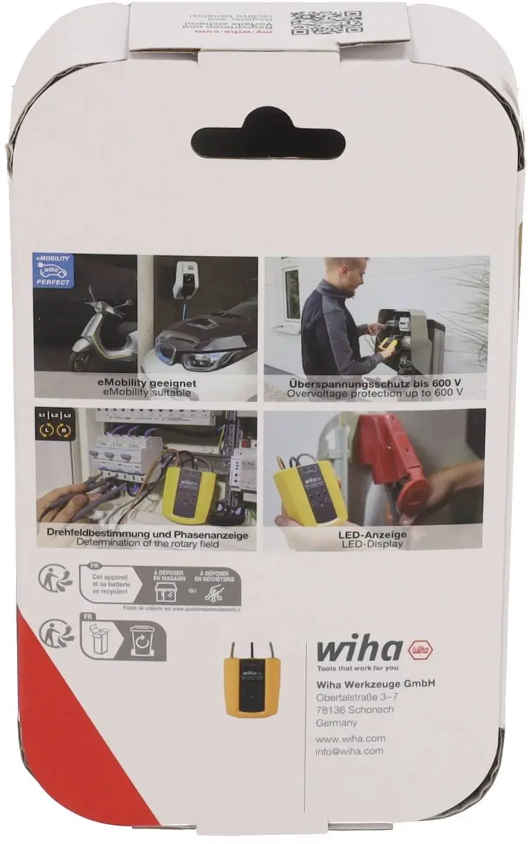 Wiha Draaiveldrichtingaanwijzer SB25562 - 100-700V AC CAT IV