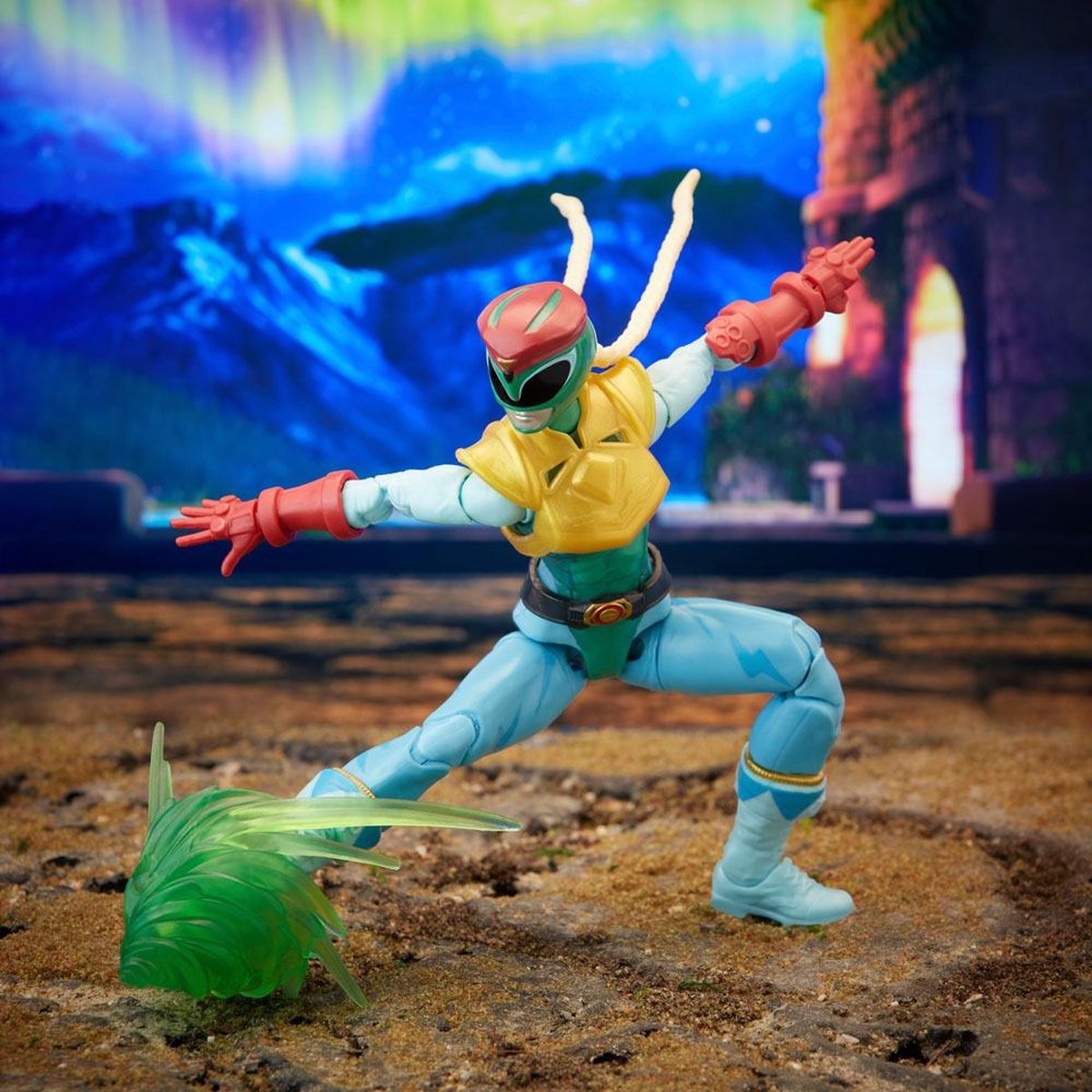 Hasbro Power Rangers Actiefiguur Power Rangers x Street Fighter Lightning Collection Morphed Cammy Stinging Crane Ranger Multicolours