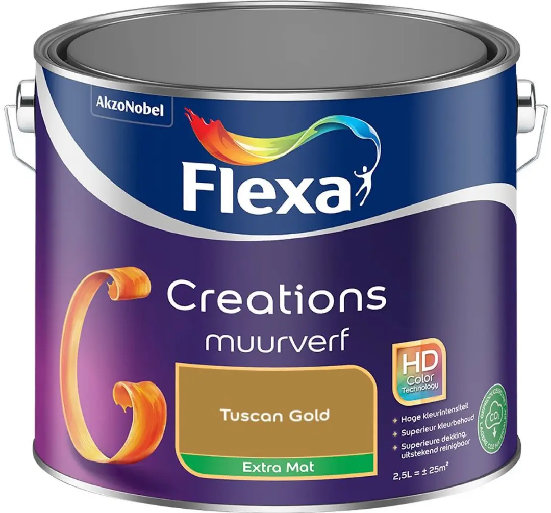 Flexa Creations Muurverf Extra Mat Tuscan Gold 2,5L