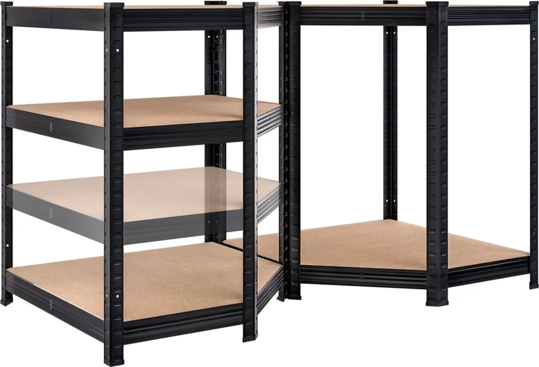 Monzana Stellingkast 180x70x40cm - 5 Schappen - Zwart
