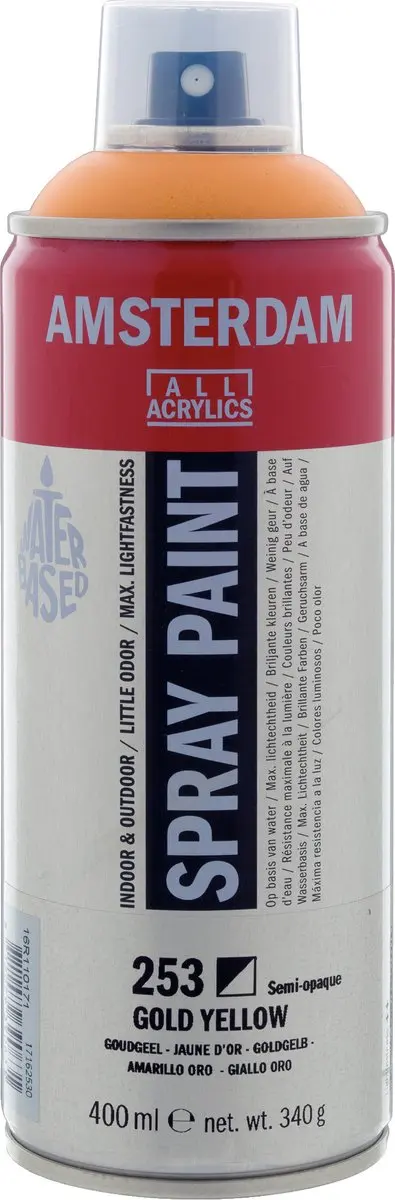 Amsterdam Spuitbusverf Goudgeel 400ml