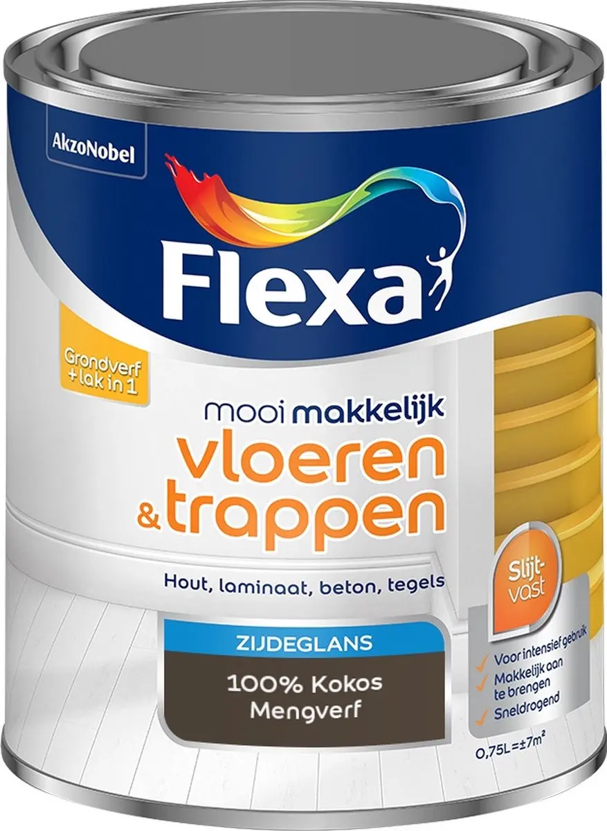 Flexa Mengverf 100% Kokos 750ml - o.a. Hout/Steen
