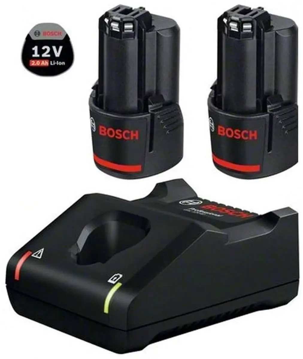 Bosch Professional Starterset GBA 12V 2.0Ah - 2x + Snellader GAL 12V-40 - Blauw - afbeelding 4 van 4