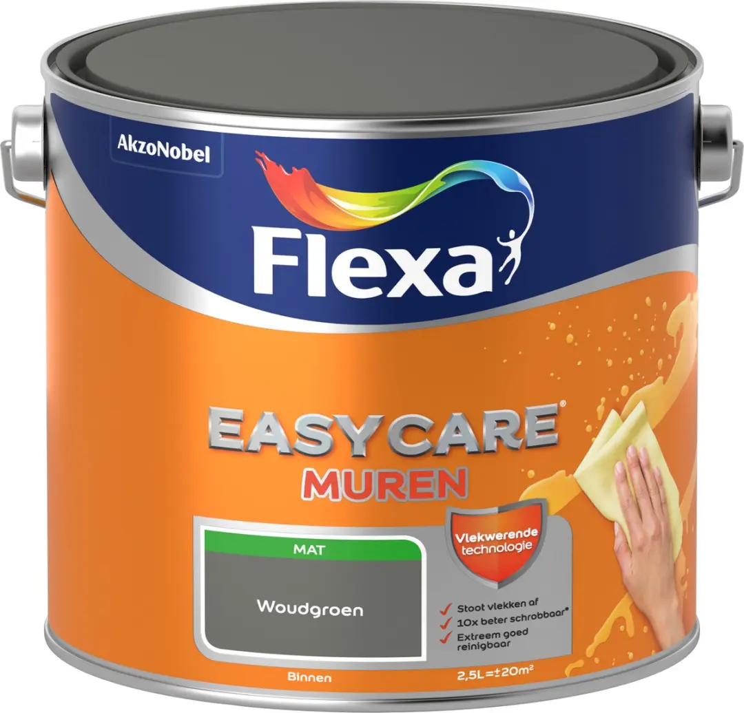 Flexa Easycare Muren Woudgroen 2,5L