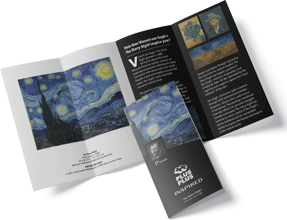 Plus-Plus Inspired Van Gogh The Starry Night 4362 Bouwset - 350 Stuks