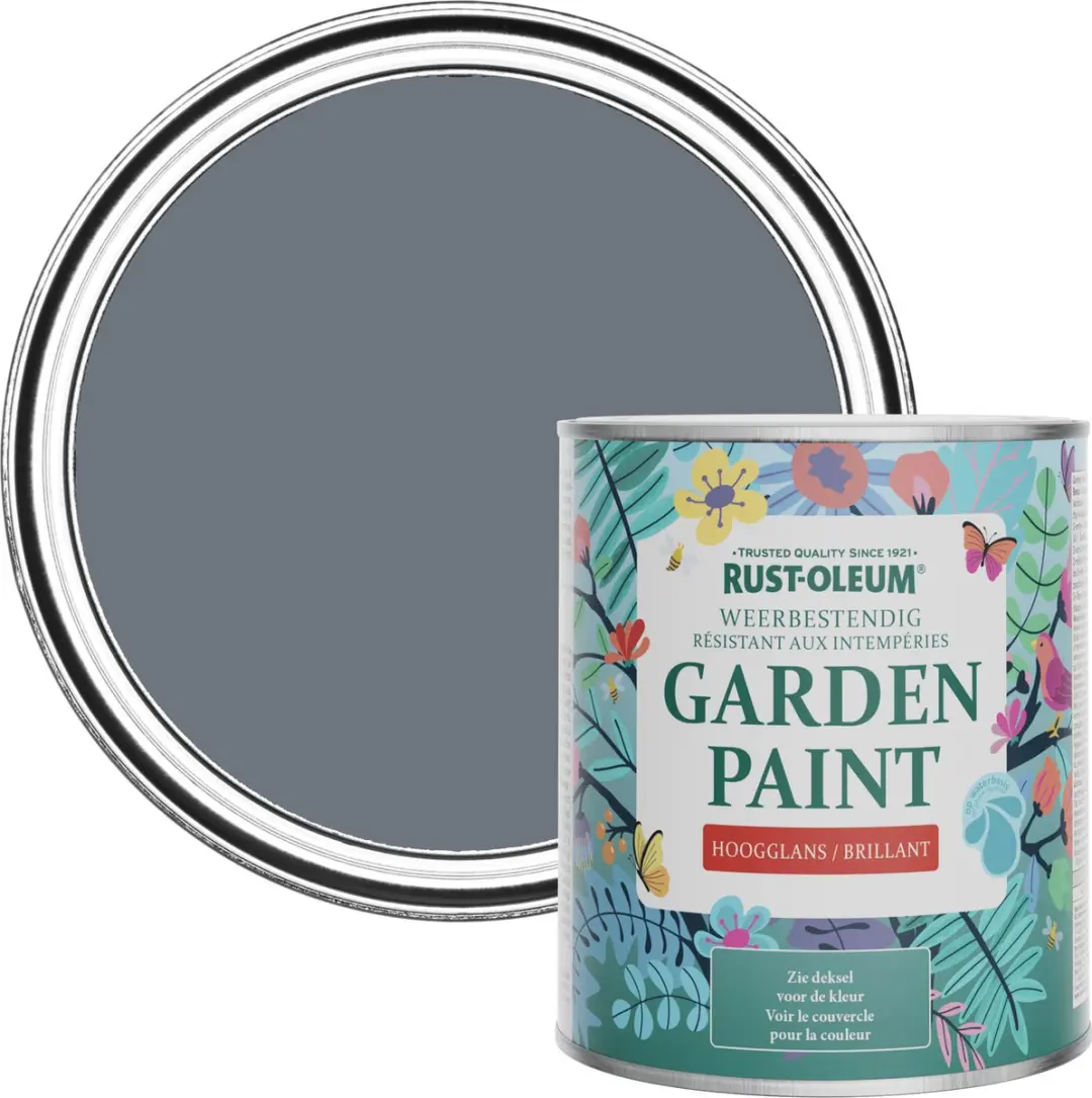 Rust-Oleum Marinegrijs Tuinverf Hoogglans 750ml