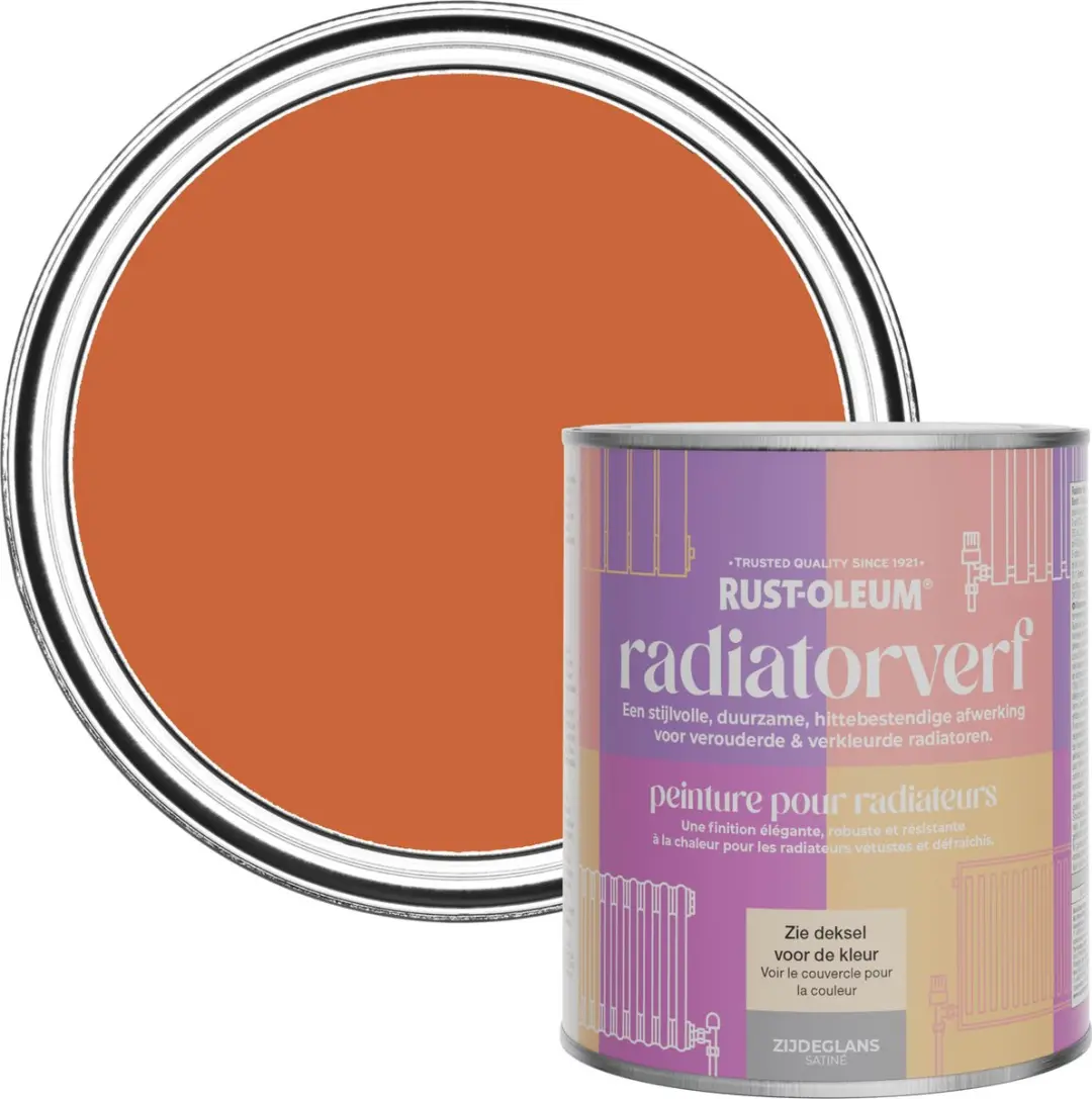 Rust-Oleum Radiatorverf Zijdeglans Chai Thee 750ml