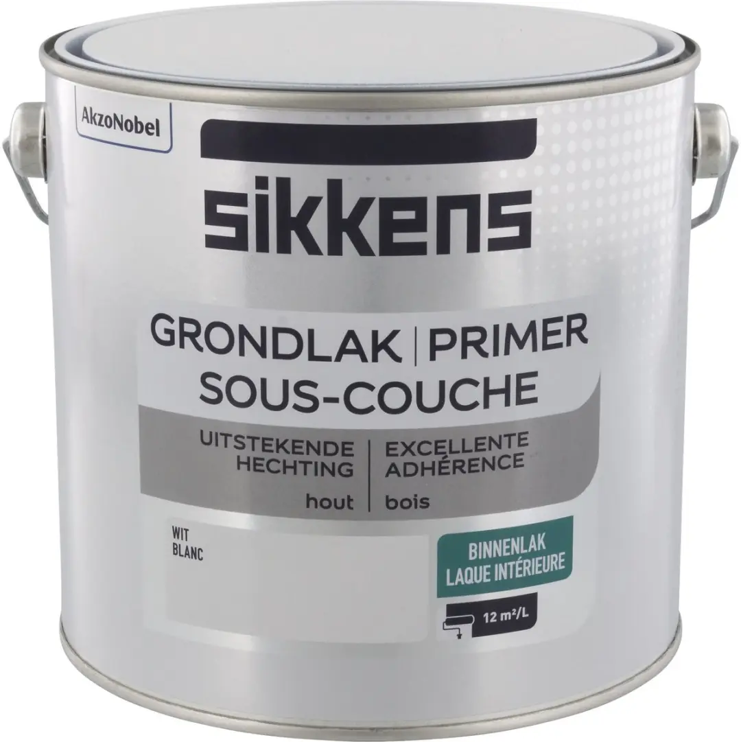 Sikkens Binnenlak Grondverf Wit 2,5L