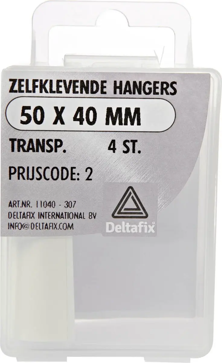 Deltafix Zelfklevende Hanger 40mm Transparant