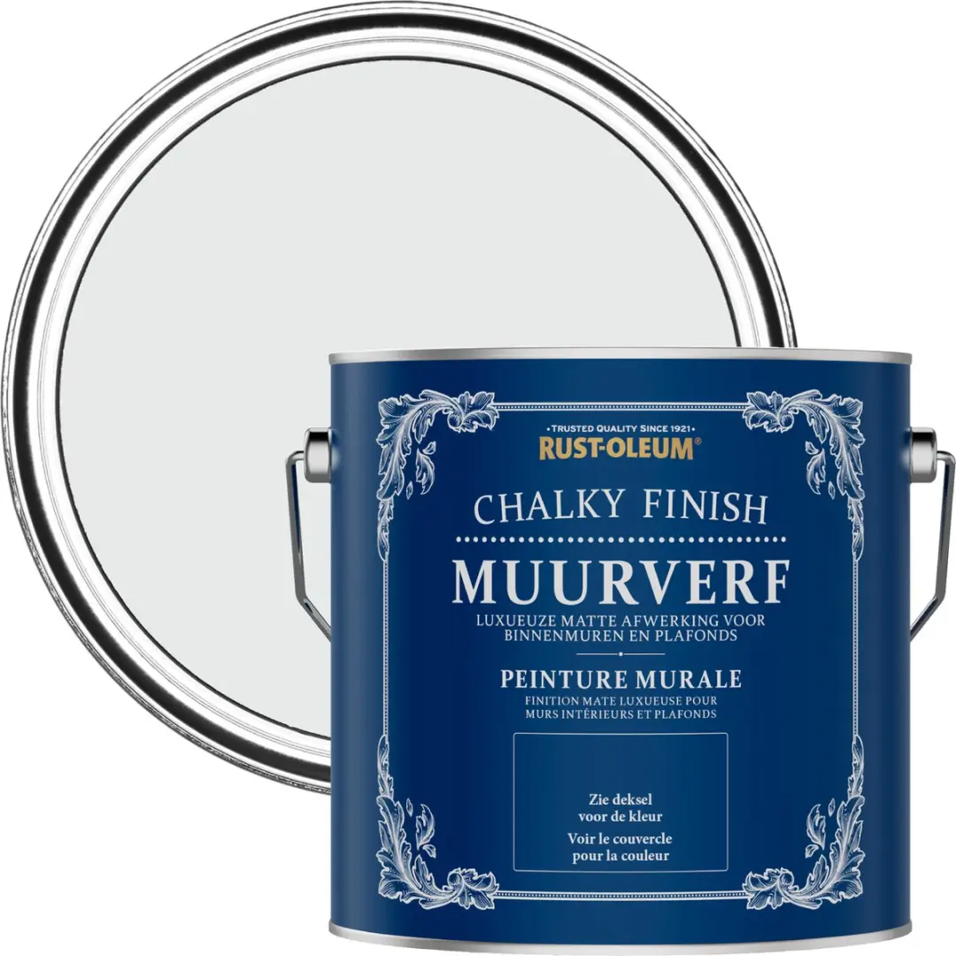 Rust-Oleum Grijs Chalky Finish Muurverf Monaco Mist 2,5L