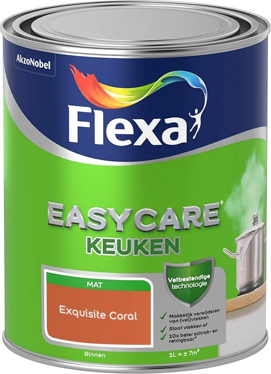 Flexa Easycare Keuken Exquisite Coral Mengverf 1L