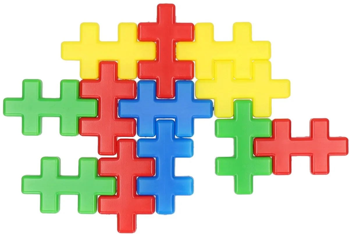 Plus-Plus Puzzel 60 Delen Multi Kleuren