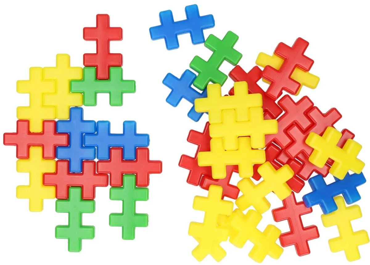 Plus-Plus Puzzel 60 Delen Multi Kleuren