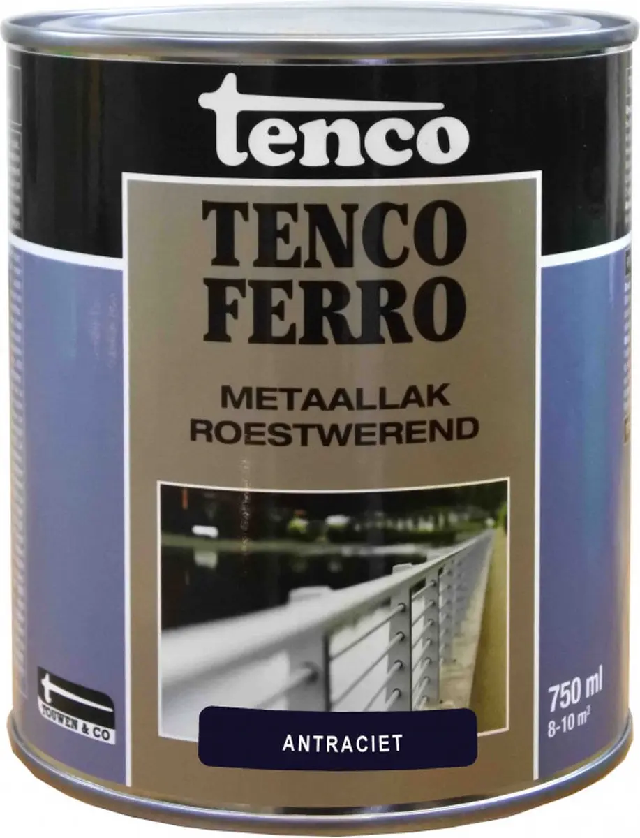 Tenco Ferro Roestwerende Metaallak Antraciet 250ml