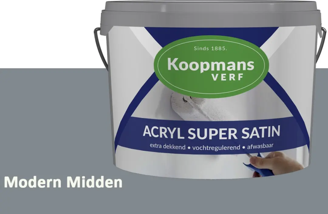 Koopmans Acryl Super Satin Zijdeglans Muurverf 5L - Modern Midden