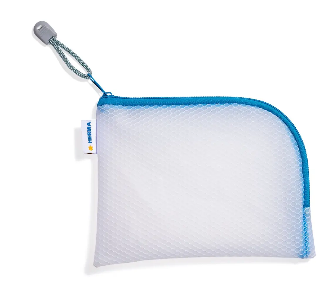 Herma Ritstasdoos Mesh A6 - Blauw/Wit