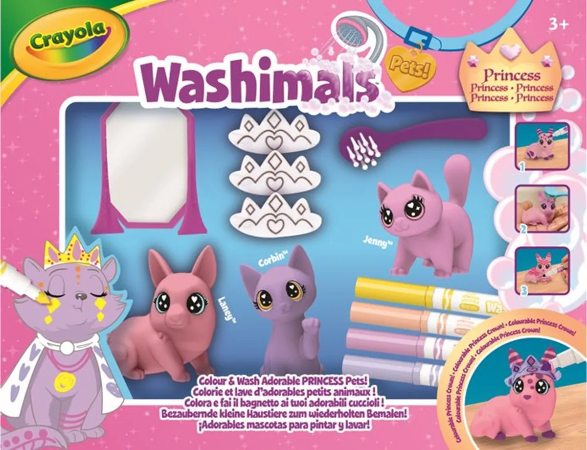 Crayola Washimals Pastel Princess Pets