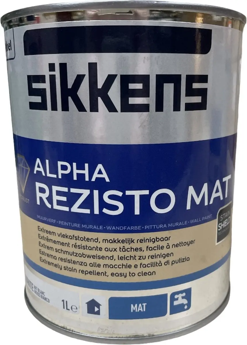 Sikkens Alpha Rezisto Mat Binnenmuurverf 1L