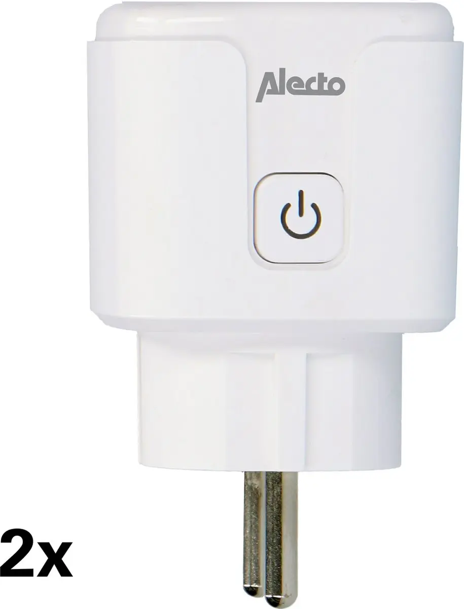 Alecto SMART-PLUG20 DUO Wifi Tussenstekker 16A - 2 Stuks