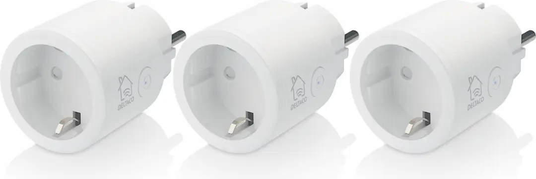 Deltaco 3x Slimme Stekker WiFi 2400W
