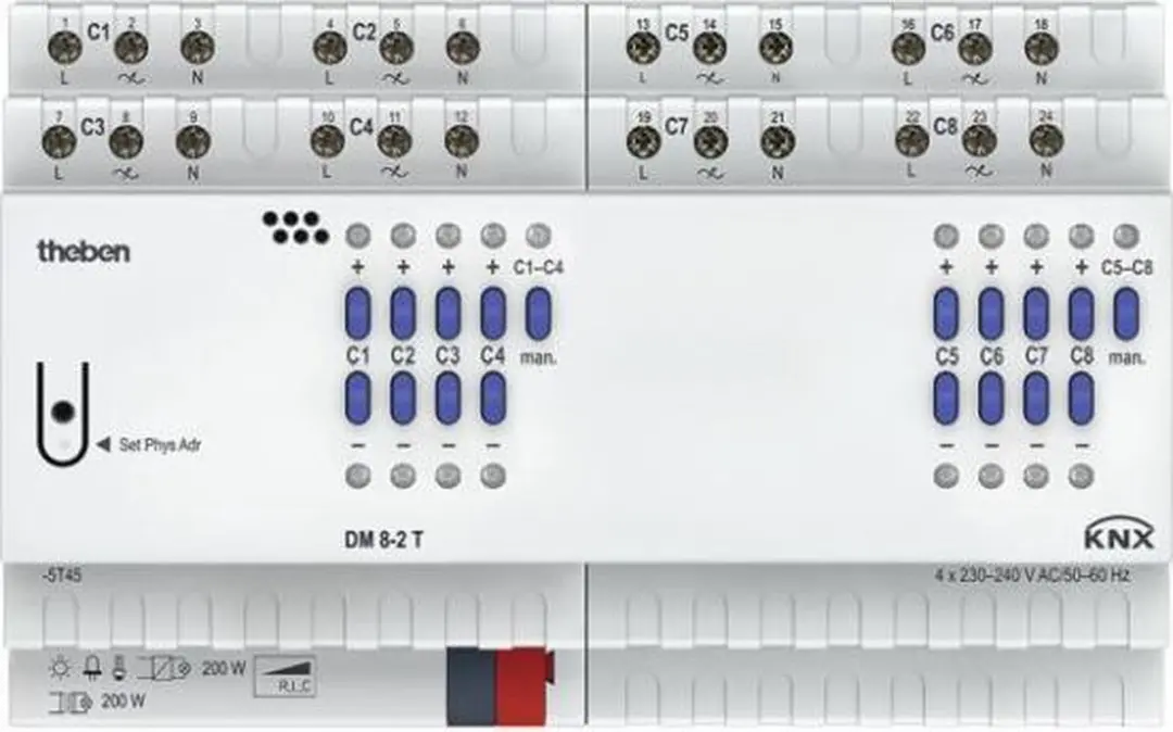 Theben DM 8-2 T KNX Universele Dimactor 400W