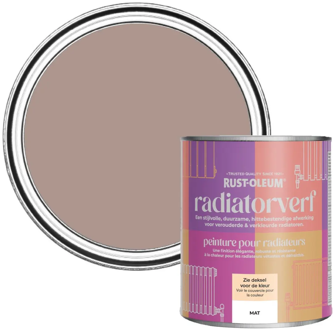Rust-Oleum Radiatorverf Mat Rozelinde 750ml